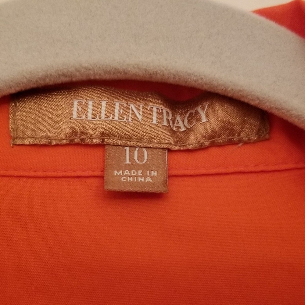 NWT Orange Ellen Tracy Blouse - Picture 3 of 5